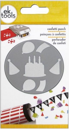 EK Tools Large Punch-Confetti Birthday