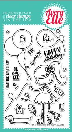 AE Skating By Clear Stamps
