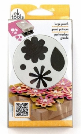 EK Tools Large Punch-Confetti Flower & Leaves