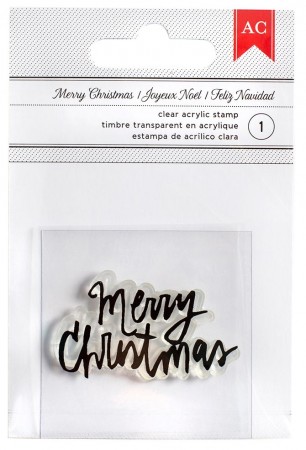 AC Merry Christmas Stamp - Fancy