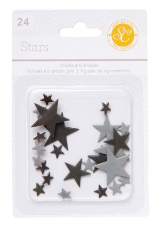 AC Essentials Chipboard - Black/Grey Stars