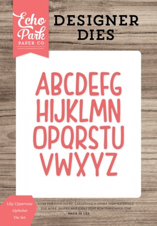 EP Lily Uppercase Alphabet Die Set