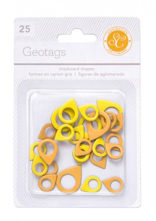 AC Essentials Chipboard - Yellow/Orange Geo Tag