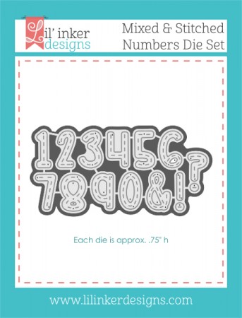 LI Mixed & Stitched Numbers Die Set