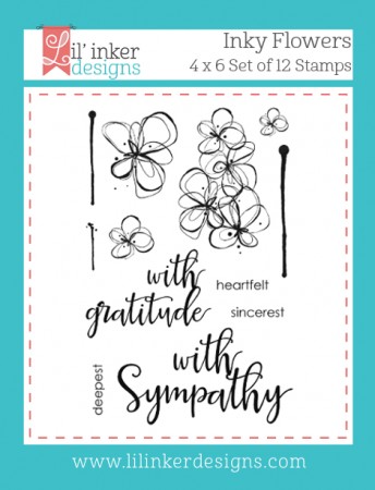 LI Inky Flowers Stamps