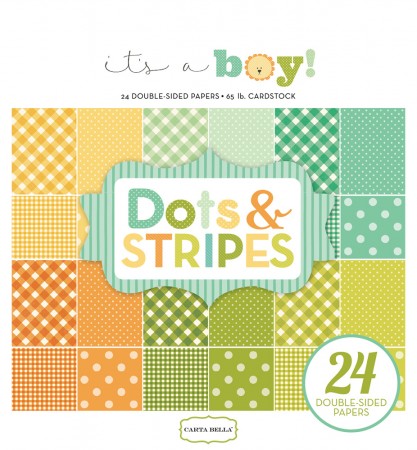 EP It's A Boy Dots & Stripes 6x6 Paper Pad