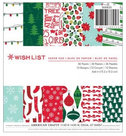 AC Single-Sided Paper Pad 6"x6" 36/PKG - Wish List