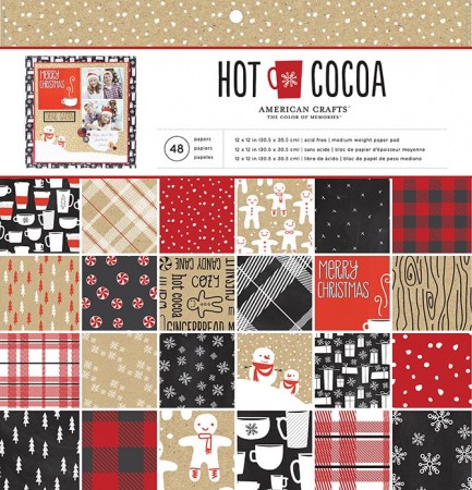 AC Single-Sided Paper Pad 12"x12" 48/PKG - Hot Cocoa