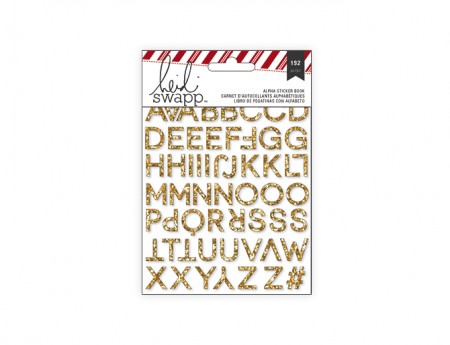 AC Stickers - hs - oh what fun - glitter - alpha book (192 piece)