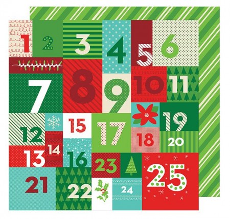 AC All Wrapped Up Patterned Paper 12"x12" - Advent