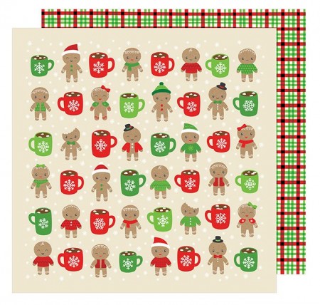 AC All Wrapped Up Patterned Paper 12"x12" - Hot Cocoa