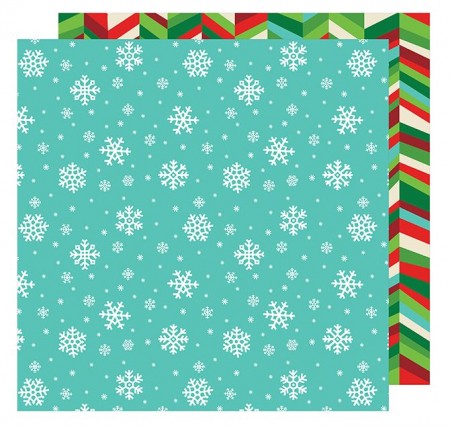AC All Wrapped Up Patterned Paper 12"x12" - Snowflakes