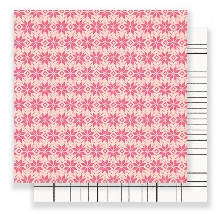 AC Snow & Cocoa Patterned Paper 12"x12" - Fallen Snow