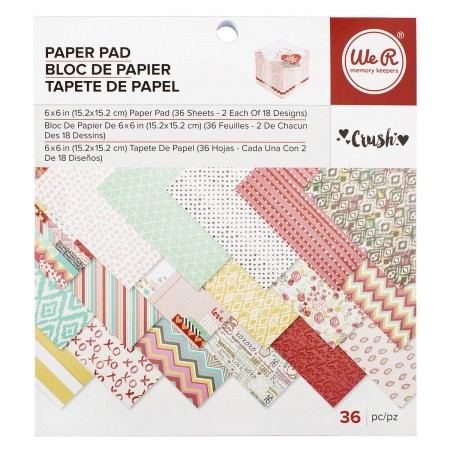 AC Crush Patterned Paper Pad 6"x6" 36/PKG