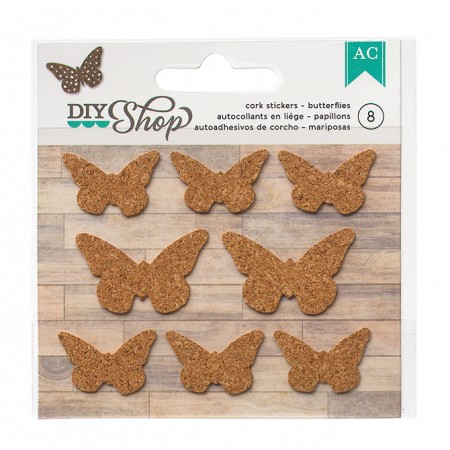AC Diy shop - butterflies cork stickers