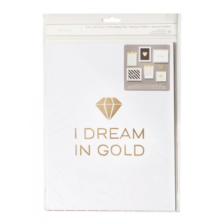 AC Dream In Gold Gallery Wall Packs 8.5"x11" 12/PKG