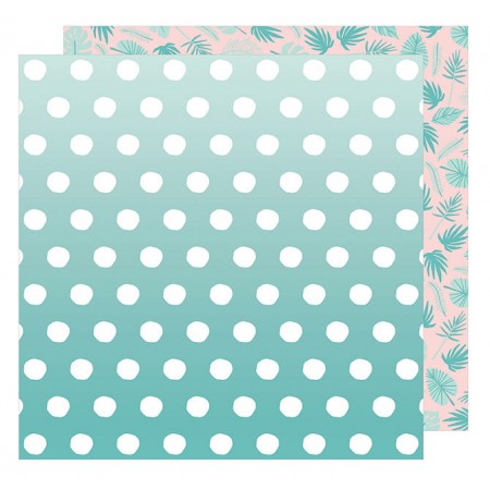 AC Happy Place Double-Sided Cardstock 12"x12" - Bermuda