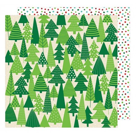 AC All Wrapped Up Patterned Paper 12"x12" - Evergreens