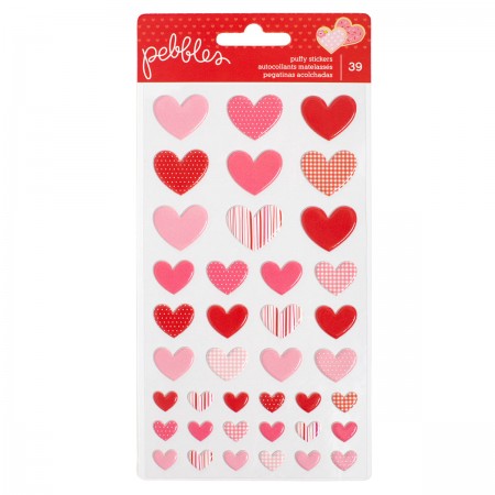 AC Be Mine Stickers - Puffy Hearts 39/PKG
