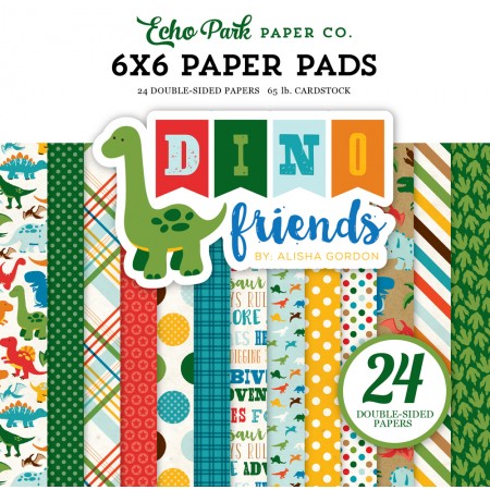 EP Dino Friends 6x6 Paper Pad