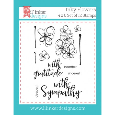 LI Inky Flowers Stamps