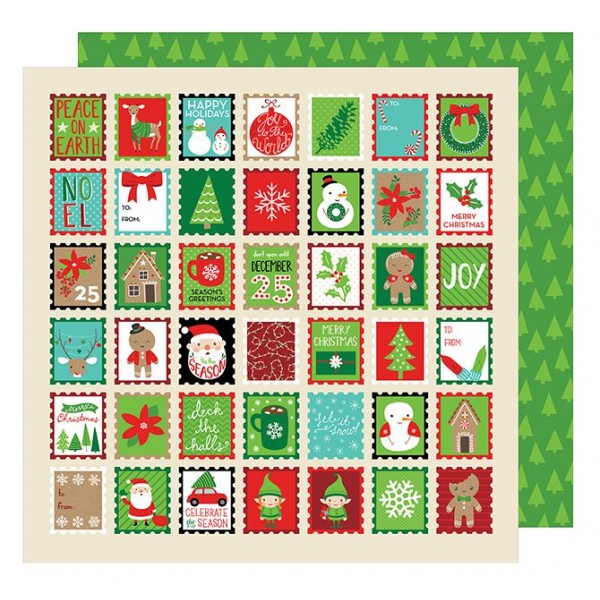 AC All Wrapped Up Patterned Paper 12"x12" - Holiday Greetings