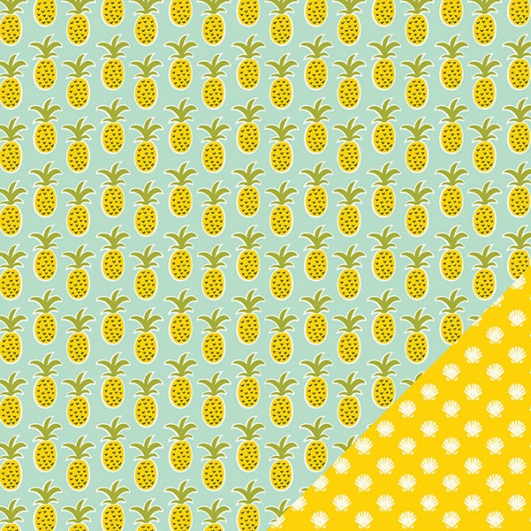 AC Sunny Double Sided Cardstock 12"x12" - Pineapple Days