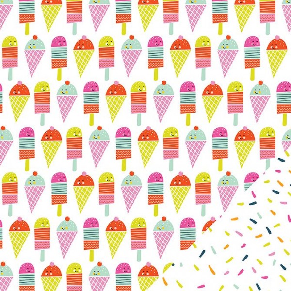 AC Sunny Double Sided Cardstock 12"x12" - Ice Cream Parlor