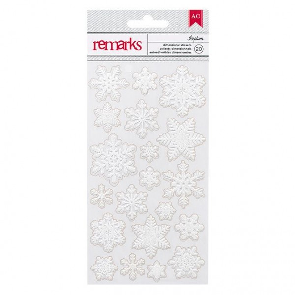 AC Be Merry Stickers 4"x8.5" - Snowflake