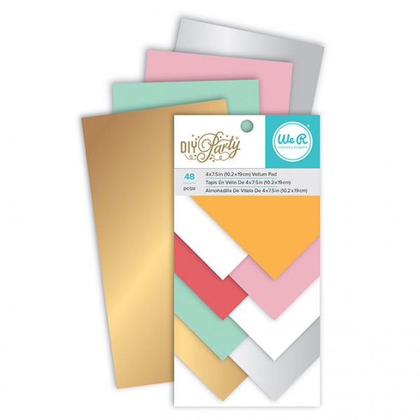 AC DIY Party Vellum Pad 4"x7.5" 48/PKG