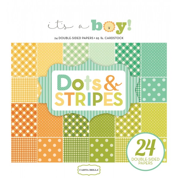 EP It's A Boy Dots & Stripes 6x6 Paper Pad