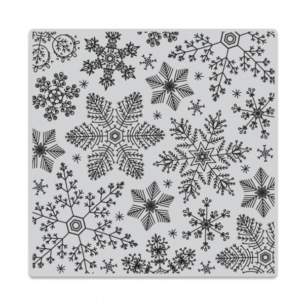 HR Hand Drawn Snowflakes Bold Prints                           