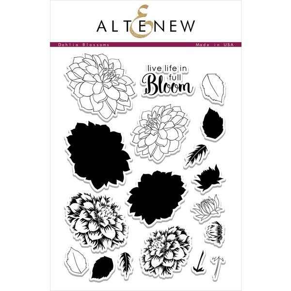 ATN Dahlia Blossoms Stamp Set