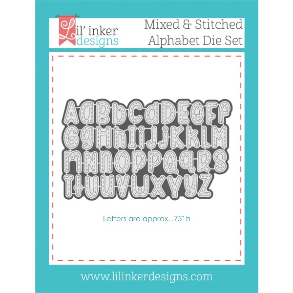 LI Mixed & Stitched Alphabet Die Set