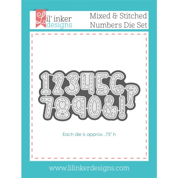 LI Mixed & Stitched Numbers Die Set