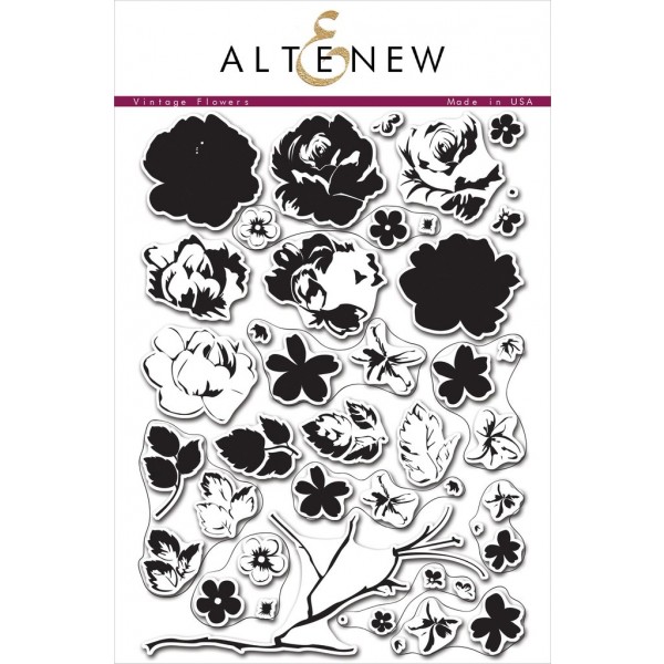 ATN Vintage Flowers Stamp Set