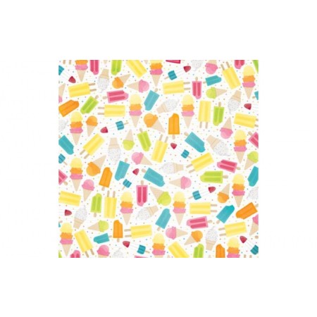 BB Lemonade Stand Cream Pop 12x12 Paper