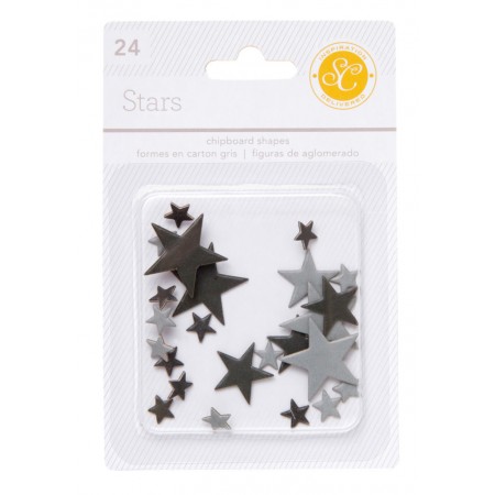 AC Essentials Chipboard - Black/Grey Stars