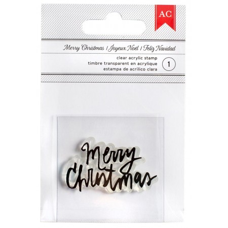 AC Merry Christmas Stamp - Fancy