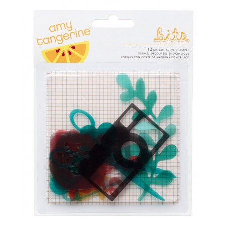 AC Stitched - embellishments - acrylic shapes