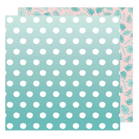 AC Happy Place Double-Sided Cardstock 12"x12" - Bermuda