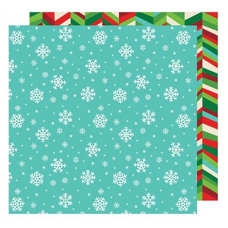 AC All Wrapped Up Patterned Paper 12"x12" - Snowflakes