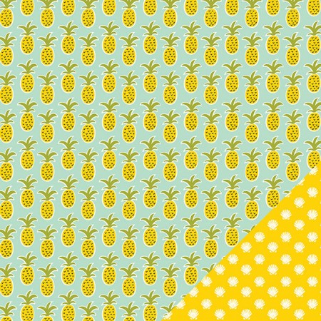 AC Sunny Double Sided Cardstock 12"x12" - Pineapple Days