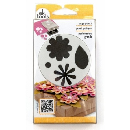 EK Tools Large Punch-Confetti Flower & Leaves