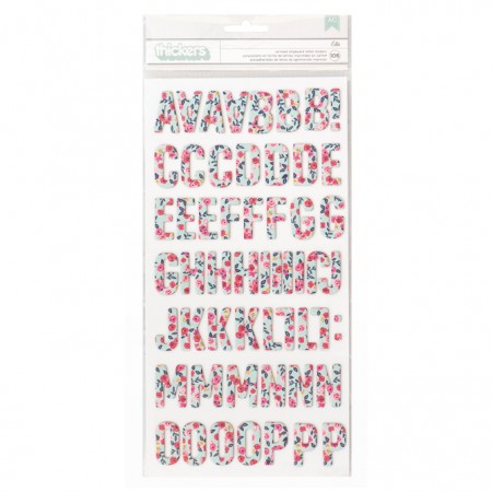 AC Thickers - pb - jh - everyday - chipboard - ella - floral (106 piece)