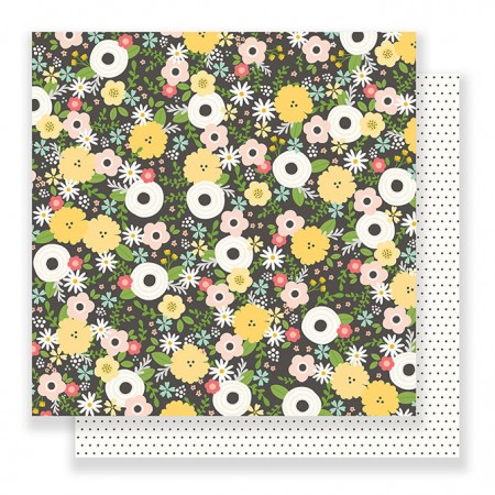 AC Spring Fling Double-Sided Cardstock 12"x12" - Chalkboard Floral