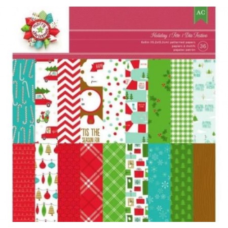 AC Single-Sided Paper Pad 6"x6" 36/PKG - Be Merry