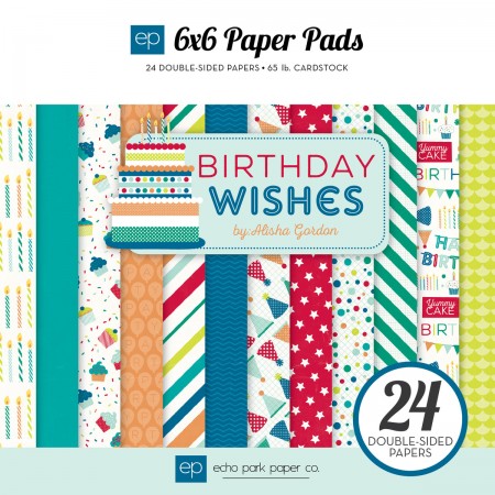 EP Birthday Wishes Boy 6x6 Paper Pad