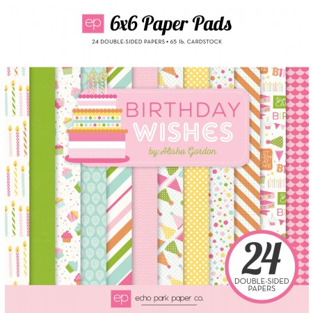 EP Birthday Wishes Girl 6x6 Paper Pad