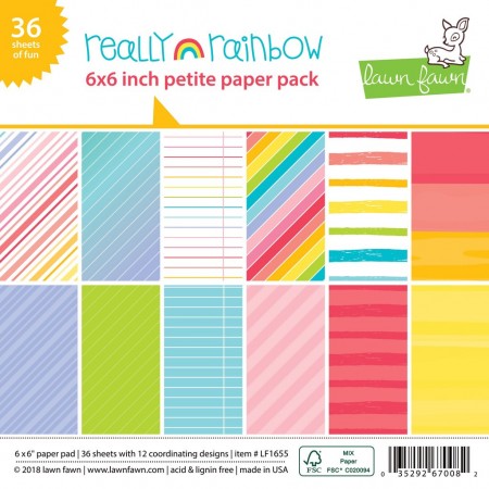 LF really rainbow petite paper pack 6x6 Paper Pad